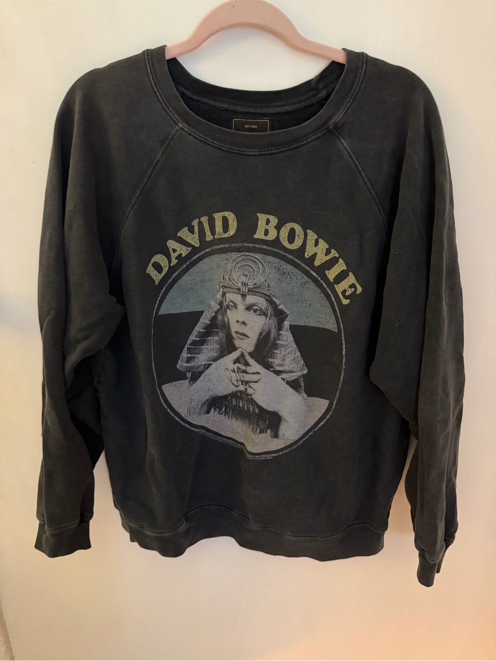 Original Retro Brand David Bowie Black Graphic Sweatshirt